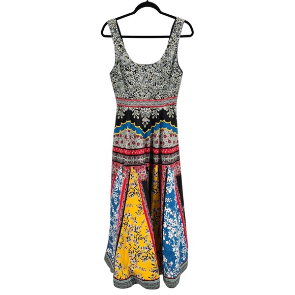 NWT Alice + Olivia Arya Cotton Fit & Flare Maxi Dress Pre-Fall 2019 - Size 2 - Picture 6 of 15